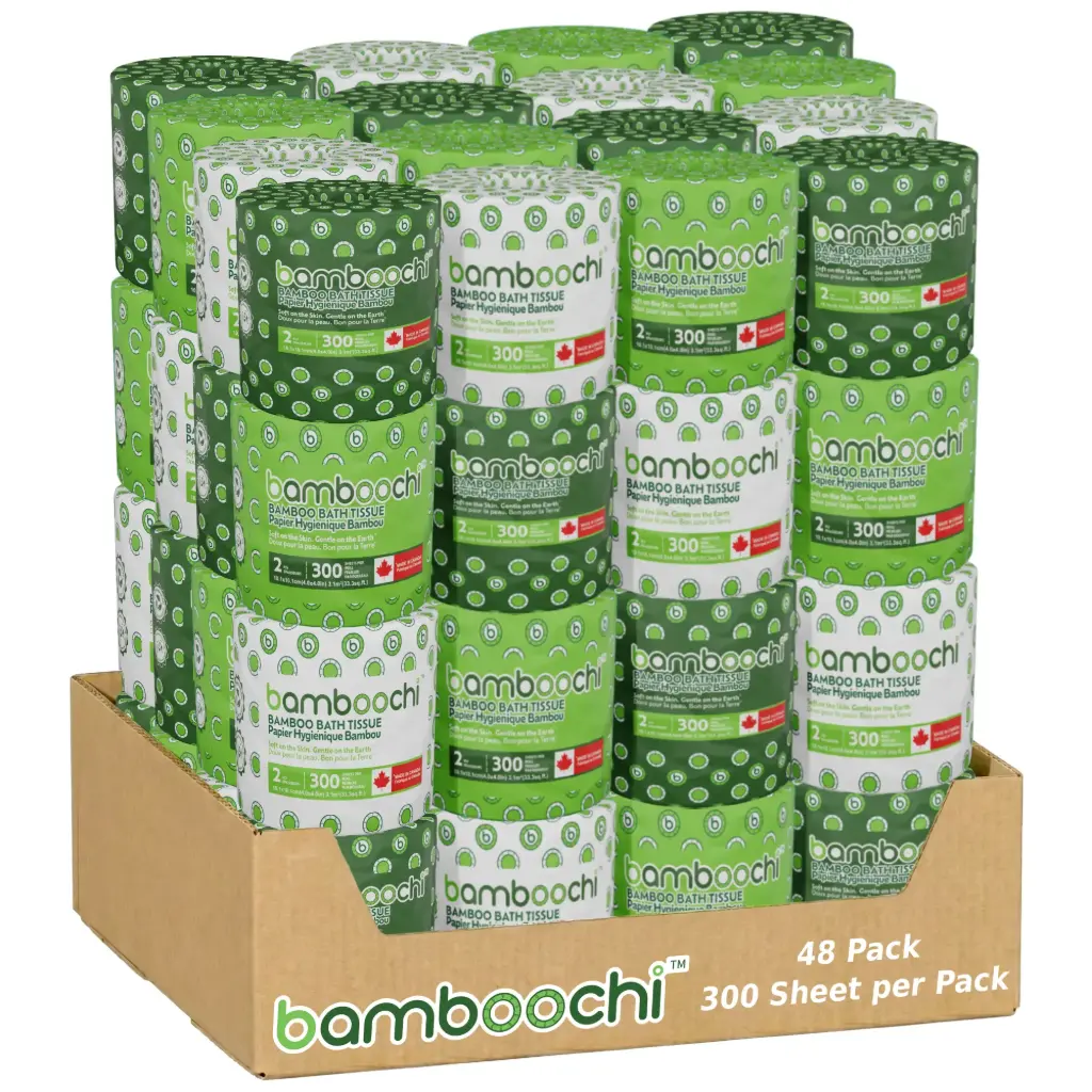 Bamboo Toilet Paper - Paper Wrapped 48 Rolls